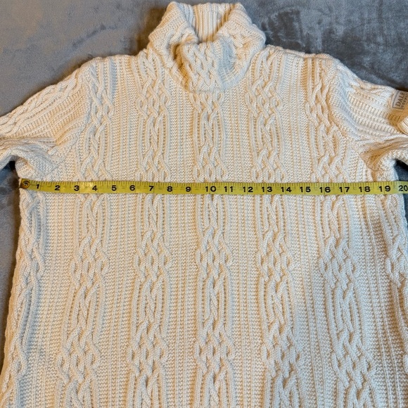 Dale of Norway 100% Wool Cable Knit Turtleneck Sweater. SZ | M Fisherman - Picture 11 of 16